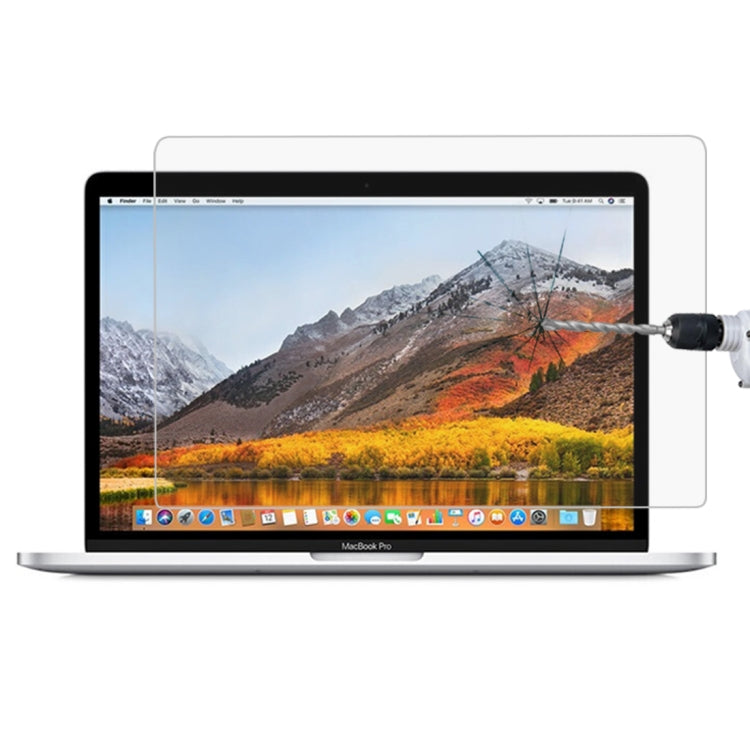 فيلم زجاج مقسى مقاوم للانفجار بصلابة سطح 9H عالي الدقة لجهاز Macbook Pro 13.3 بوصة مع شريط اللمس (A1706)، لجهاز Macbook Pro 13.3 بوصة مع شريط اللمس (A1706)