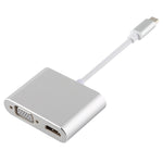 محول متعدد الوظائف 4 في 1 من USB / Type-C إلى 4K HDMI + VGA + USB 3.0