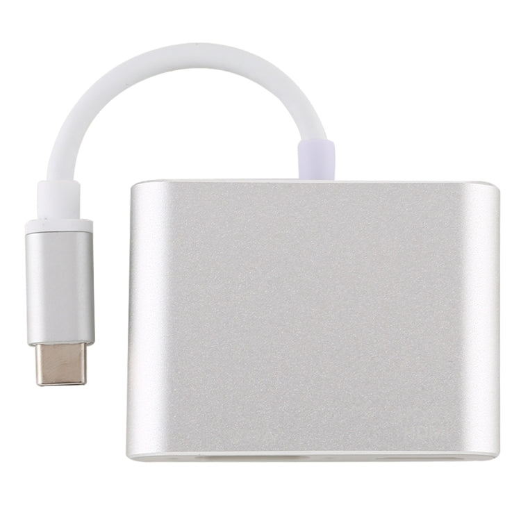 محول متعدد الوظائف 4 في 1 من USB / Type-C إلى 4K HDMI + VGA + USB 3.0