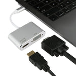 محول متعدد الوظائف 4 في 1 من USB / Type-C إلى 4K HDMI + VGA + USB 3.0