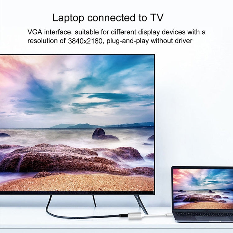 محول متعدد الوظائف 4 في 1 من USB / Type-C إلى 4K HDMI + VGA + USB 3.0