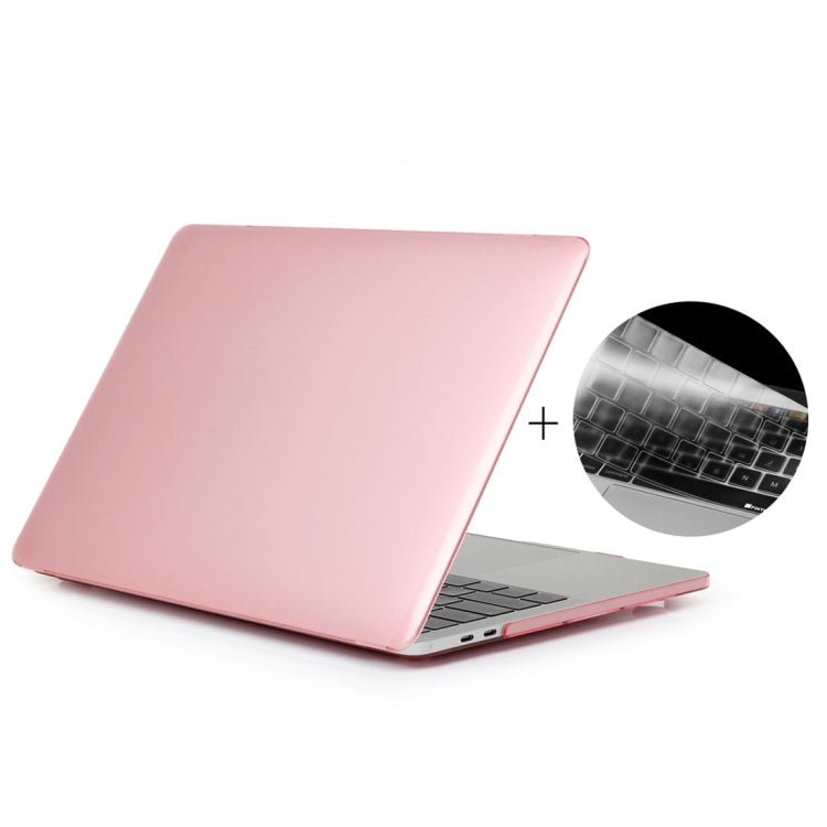 غطاء حماية بلاستيكي صلب شفاف 2 في 1 من ENKAY Hat-Prince + غطاء حماية لوحة مفاتيح TPU رقيق جدًا إصدار أوروبا لماك بوك برو 13.3 بوصة 2016 مع شريط اللمس (A1706)، 13.3 بوصة مع شريط اللمس إصدار أوروبا