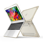 For Macbook Pro 13.3 inch (A1708) & with Touchbar (A1706) Laptop TPU + PC Folding Shockproof Protective Case with Holder, For Macbook Pro 13.3 inch with Touch Bar
