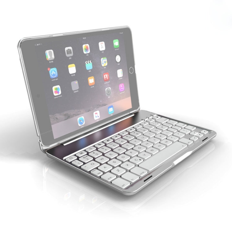 حافظة تابلت بلوحة مفاتيح ألمنيوم ملونة بإضاءة خلفية إصدار لابتوب لجهاز iPad mini 4 / mini 5