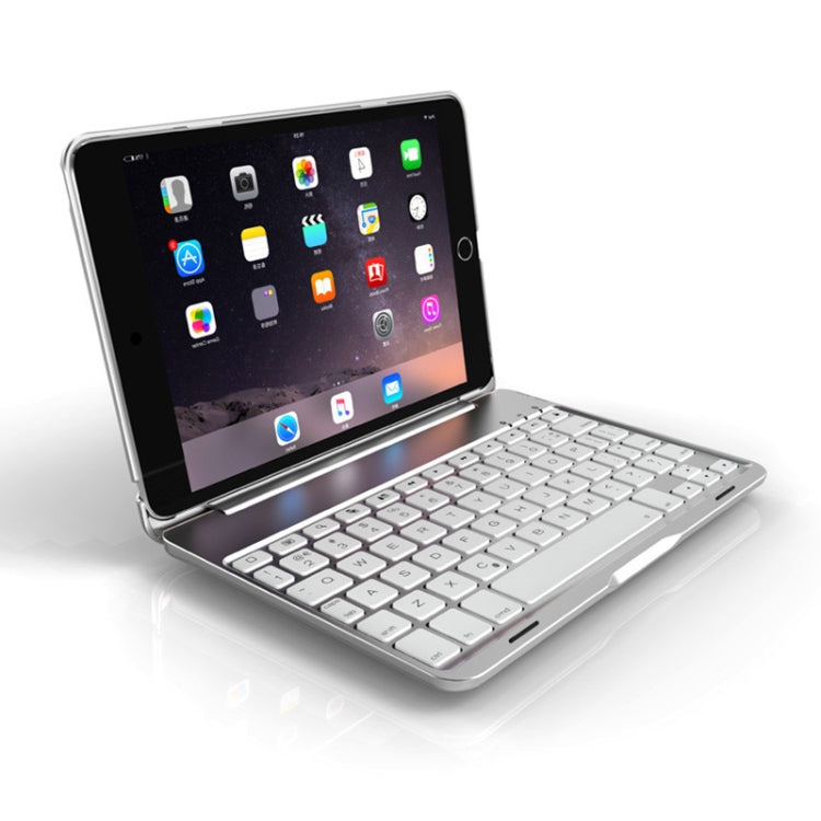حافظة تابلت بلوحة مفاتيح ألمنيوم ملونة بإضاءة خلفية إصدار لابتوب لجهاز iPad mini 4 / mini 5