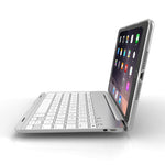 حافظة تابلت بلوحة مفاتيح ألمنيوم ملونة بإضاءة خلفية إصدار لابتوب لجهاز iPad mini 4 / mini 5