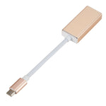 محول USB-C / Type-C 3.1 ذكر إلى DP أنثى عالي الدقة، الطول: 12 سم