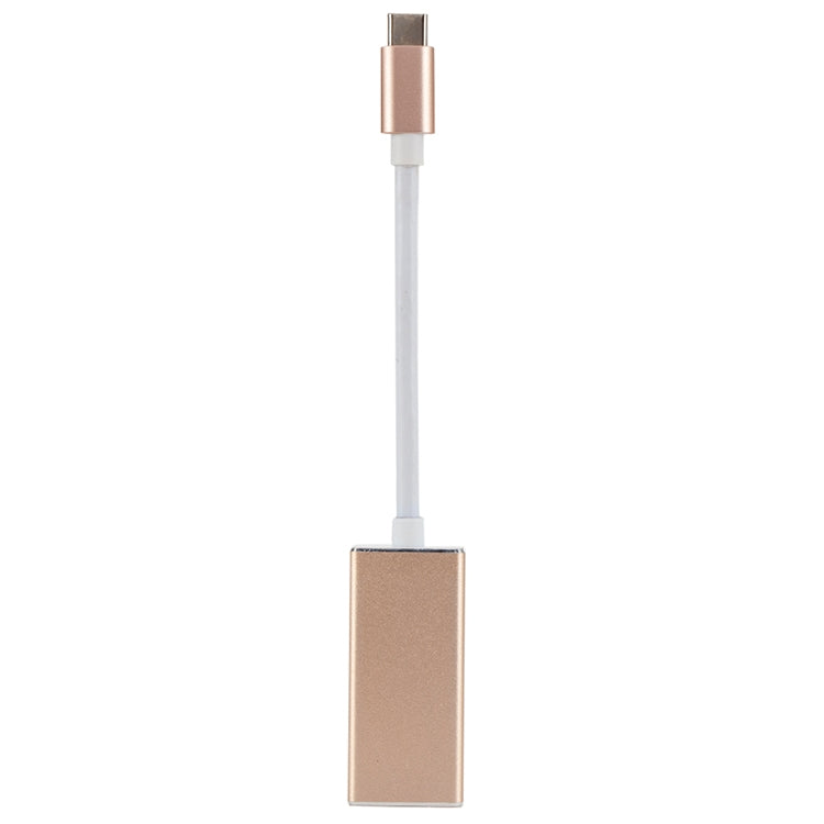 محول USB-C / Type-C 3.1 ذكر إلى DP أنثى عالي الدقة، الطول: 12 سم