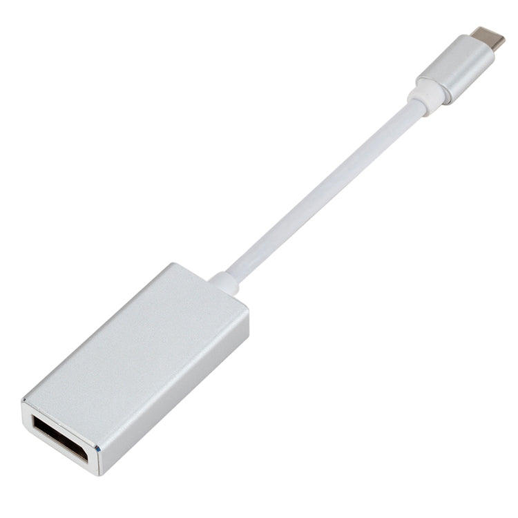 محول USB-C / Type-C 3.1 ذكر إلى DP أنثى عالي الدقة، الطول: 12 سم
