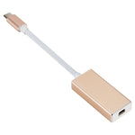محول USB-C / Type-C 3.1 ذكر إلى Mini DP أنثى عالي الدقة، الطول: 12 سم، فضي، ذهبي
