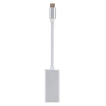 محول USB-C / Type-C 3.1 ذكر إلى Mini DP أنثى عالي الدقة، الطول: 12 سم، فضي، ذهبي