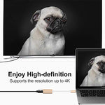 محول USB-C / Type-C 3.1 ذكر إلى Mini DP أنثى عالي الدقة، الطول: 12 سم، فضي، ذهبي