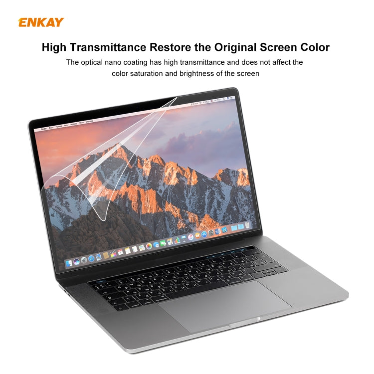 واقي شاشة ENKAY HD PET لأجهزة MacBook Pro مقاس 15.4 بوصة A1707 (2016 - 2017) / A1990 (2018)، لأجهزة MacBook Pro مقاس 15.4 بوصة A1707 (2016 - 2017) / A1990 (2018)