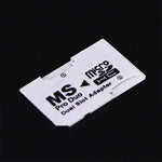 محول CR-5400 لبطاقة Micro SDHC (TF) مزدوجة الفتحة إلى MS PRO Duo، السعة المدعومة الكلية: 64 جيجابايت، CR-5400
