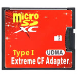 محول بطاقة ذاكرة Micro SD إلى CF فلاش مدمجة، فتحة واحدة، فتحة واحدة