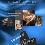 بطاقة ذاكرة TF (ميكرو إس دي) زرقاء وسوداء عالية السرعة U1 من STICKDRIVE بسعة 32 جيجابايت