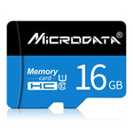 بطاقة ذاكرة MICRODATA TF (Micro SD) سعة 16 جيجابايت U1 باللونين الأزرق والأسود، 16 جيجابايت