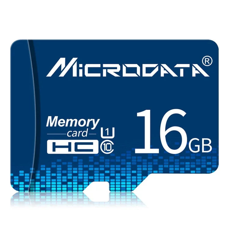 بطاقة ذاكرة MICRODATA 16GB U1 TF (Micro SD) باللون الأزرق، 16GB