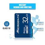 بطاقة ذاكرة MICRODATA 16GB U1 TF (Micro SD) باللون الأزرق، 16GB