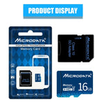 بطاقة ذاكرة MICRODATA 16GB U1 TF (Micro SD) باللون الأزرق، 16GB