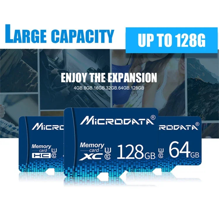 بطاقة ذاكرة MICRODATA 16GB U1 TF (Micro SD) باللون الأزرق، 16GB