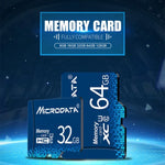 بطاقة ذاكرة MICRODATA 16GB U1 TF (Micro SD) باللون الأزرق، 16GB