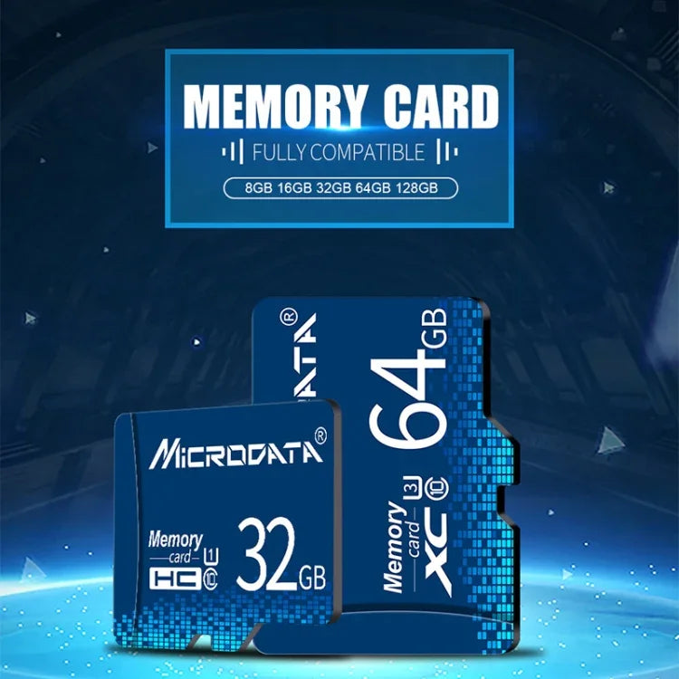 بطاقة ذاكرة MICRODATA 16GB U1 TF (Micro SD) باللون الأزرق، 16GB
