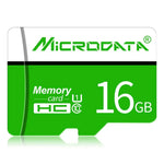 بطاقة ذاكرة MICRODATA 16 جيجابايت U1 خضراء وبيضاء TF (ميكرو إس دي)، 16 جيجابايت