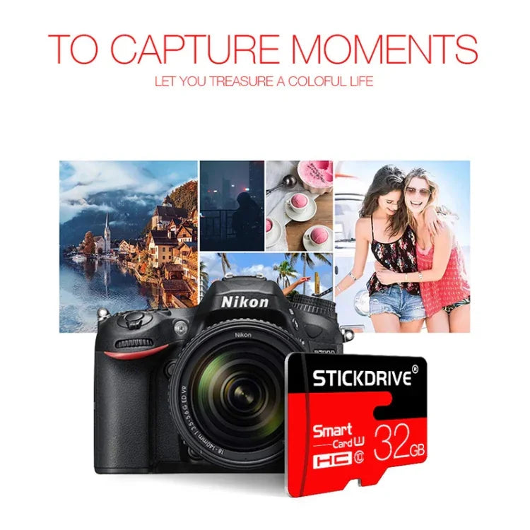 بطاقة ذاكرة Stickdrive 32GB عالية السرعة فئة 10 Micro SD (TF)، 32GB