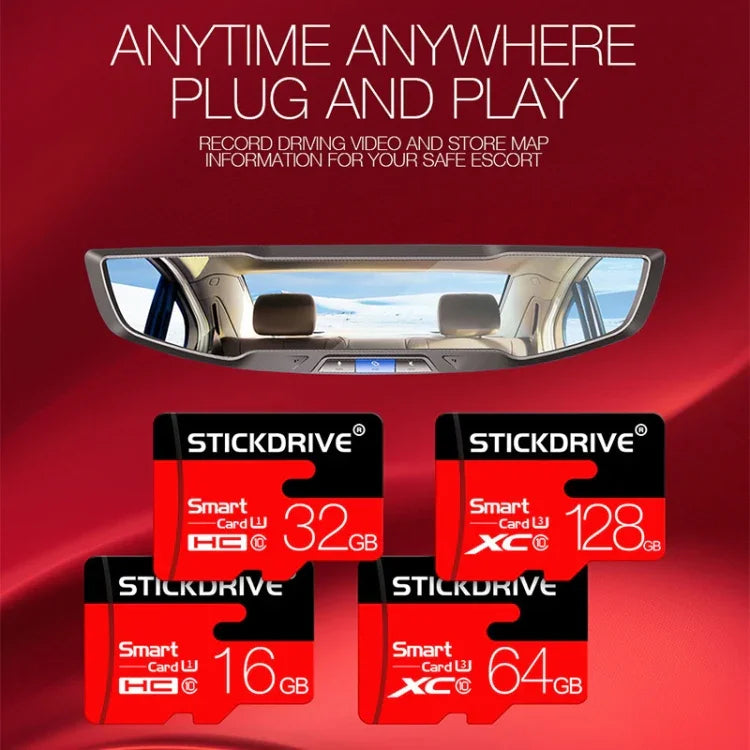 بطاقة ذاكرة Stickdrive 32GB عالية السرعة فئة 10 Micro SD (TF)، 32GB