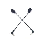 ميكروفون ستيريو أحادي ZJ033MR-03 مع قابس زاوية 3.5 مم بطول 19 سم، سماعة ألعاب، بطاقة صوت، ميكروفون مباشر، 17 سم أحادي زاوية