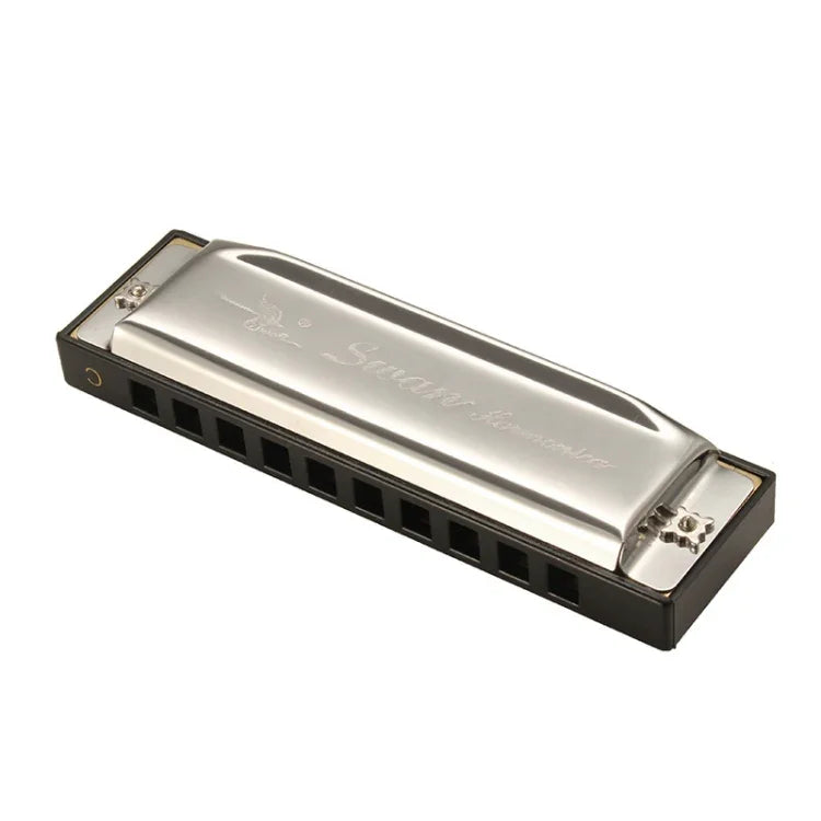 هارمونيكا بلوز دياتونيك Swan SW1020-7 بعشرة ثقوب للبالغين والطلاب والأطفال المبتدئين، هارمونيكا بوليفونية Swan SW1020-7 بعشرة ثقوب