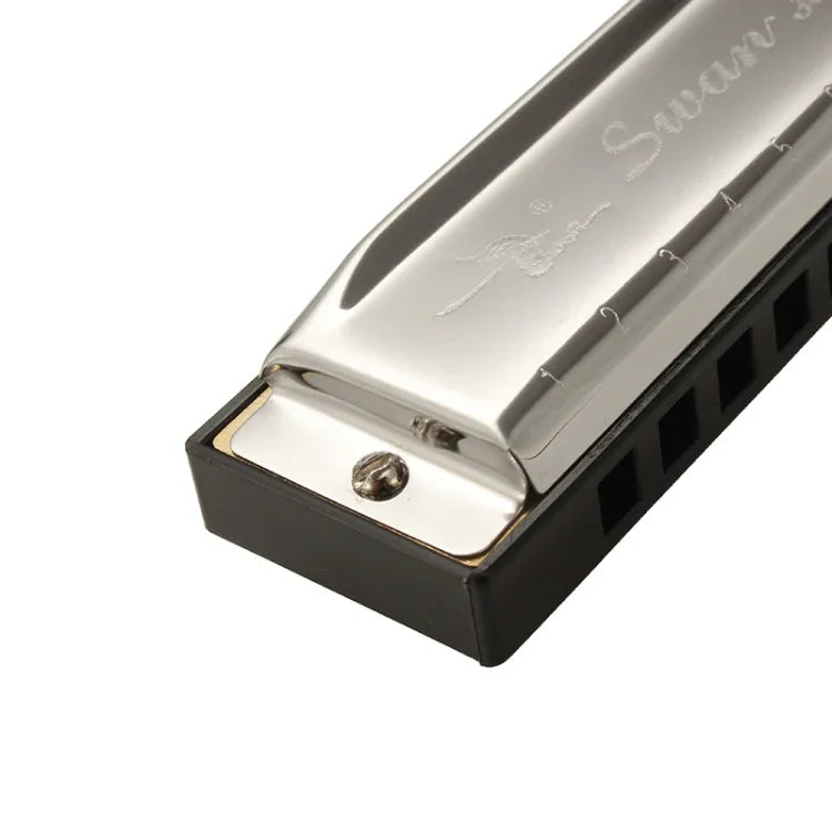 هارمونيكا بلوز دياتونيك Swan SW1020-7 بعشرة ثقوب للبالغين والطلاب والأطفال المبتدئين، هارمونيكا بوليفونية Swan SW1020-7 بعشرة ثقوب