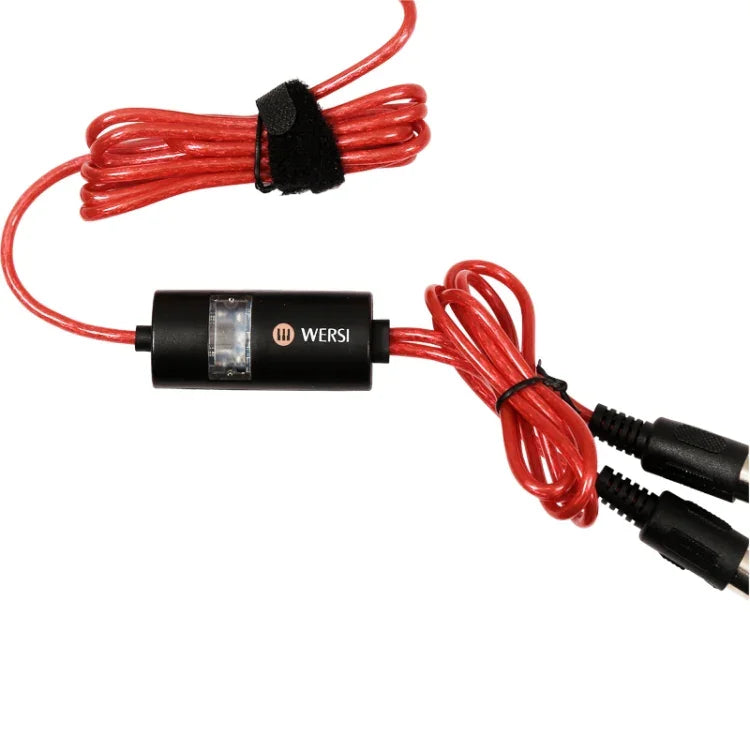 كابل USB MIDI من WERSI UM-18 MidiPort لكابل البيانو الكهربائي والطبول الإلكترونية لتحرير الموسيقى، الطول: 2 متر