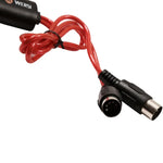 كابل USB MIDI من WERSI UM-18 MidiPort لكابل البيانو الكهربائي والطبول الإلكترونية لتحرير الموسيقى، الطول: 2 متر