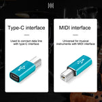 محول عالمي من Type-C أنثى إلى MIDI ذكر للآلات الموسيقية الإلكترونية