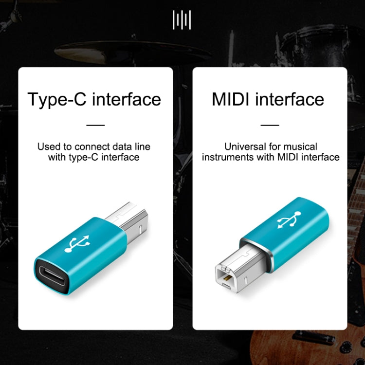 محول عالمي من Type-C أنثى إلى MIDI ذكر للآلات الموسيقية الإلكترونية