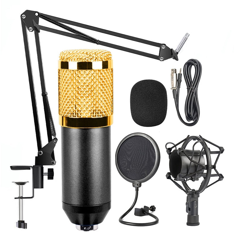 مجموعة ميكروفون BM-800 مخصصة للشبكة K-Song مع حامل معدني عالي الجودة، طقم BM800 أسود، طقم BM800 وردي، طقم BM800 أزرق، طقم BM800 أبيض