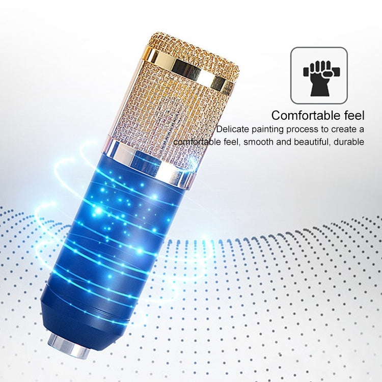 مجموعة ميكروفون BM-800 مخصصة للشبكة K-Song مع حامل معدني عالي الجودة، طقم BM800 أسود، طقم BM800 وردي، طقم BM800 أزرق، طقم BM800 أبيض