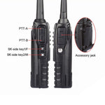 جهاز اتصال لاسلكي محمول BaoFeng UV-82 بقوة 5 واط، مزدوج النطاق، راديو ثنائي الاتجاه FM VHF UHF، UV-82