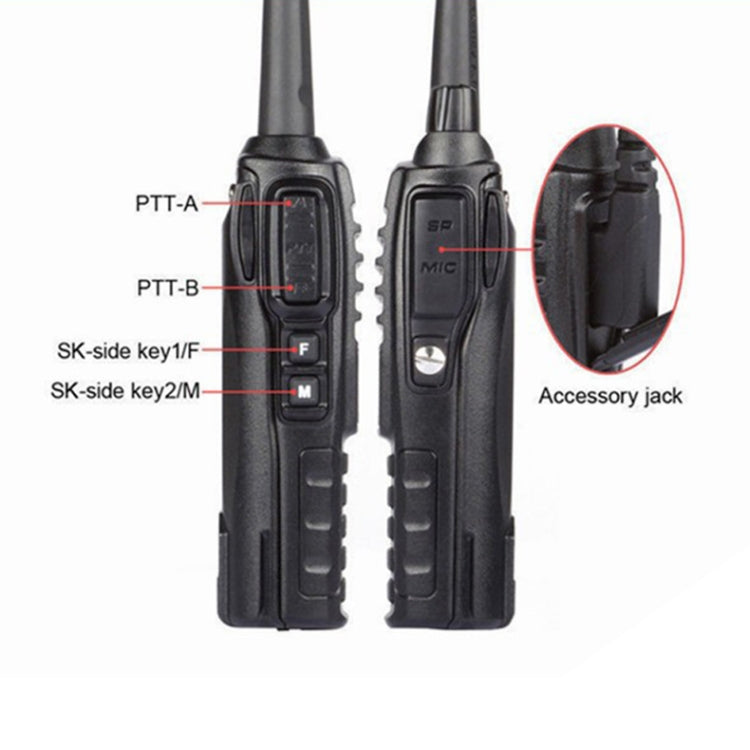 جهاز اتصال لاسلكي محمول BaoFeng UV-82 بقوة 5 واط، مزدوج النطاق، راديو ثنائي الاتجاه FM VHF UHF، UV-82