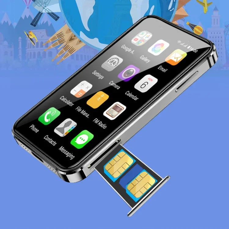 هاتف أندرويد 8.1 بشاشة 3.0 بوصة MTK6580 رباعي النواة 1.3GHz، شبكة 3G، شريحتي اتصال، نسخة عالمية مع Google Play