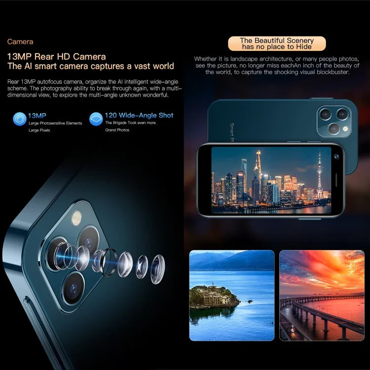 SOYES XS12 Pro، 4GB+64GB، شاشة 3.0 بوصة، أندرويد 10.0، MTK6750 ثماني النواة، بلوتوث، واي فاي، FM، OTG، شبكة: 4G، شريحتي اتصال، دعم جوجل بلاي، 4GB+64GB
