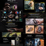Ulefone Armor Mini 20، رؤية ليلية، 8GB+256GB، هاتف متين بمعيار IP68/IP69K، شاشة 4.7 بوصة أندرويد 14 MediaTek Dimensity 6300 ثماني النواة، شبكة: 4G، NFC، OTG، Armor Mini 20