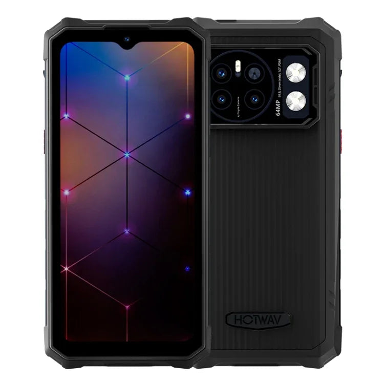 HOTWAV CYBER 13، هاتف متين بمعيار IP68/IP69K، 8GB+128GB، بطارية 10800mAh، شاشة 6.6 بوصة أندرويد 14.0 Unisoc T606 ثماني النواة، شبكة: 4G، NFC، OTG