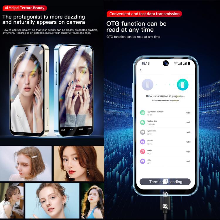 SOYES XS19 Pro، 4GB+64GB، شاشة 3.8 بوصة أندرويد 12.0 MTK6762 رباعي النواة، شبكة: 4G، شريحتي اتصال، GPS، OTG، يدعم متجر Google Play، 4GB+64GB