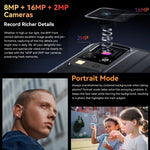 Blackview BV4800 Pro، 4GB+128GB، IP68/IP69K/MIL-STD-810H، شاشة 6.56 بوصة أندرويد 14 Unisoc T606 ثماني النواة، شبكة: 4G، OTG