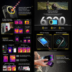 Ulefone Armor Mini 20T Pro، تصوير حراري، 8GB+256GB، هاتف متين بمعيار IP68/IP69K، شاشة 4.7 بوصة أندرويد 14 MediaTek Dimensity 6300 5G ثماني النواة، شبكة: 5G، NFC، OTG، Armor Mini 20T Pro