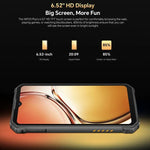 أوكيتل WP23 بلس هاتف مقاوم، 8 جيجابايت+256 جيجابايت، 6.52 بوصة أندرويد 14.0 يونسوك T606 ثماني النواة، NFC، OTG، الشبكة: 4G، WP23 بلس 8 جيجابايت+256 جيجابايت