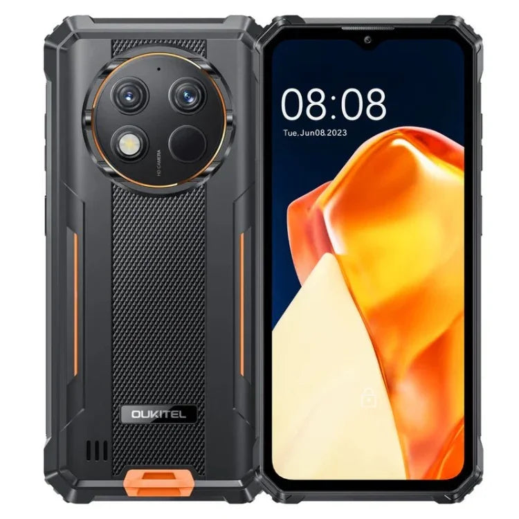 هاتف Oukitel G1 المتين، 6GB+256GB، التعرف على بصمة الإصبع، شاشة 6.52 بوصة أندرويد 14 T606 ثماني النواة، NFC، OTG، شبكة: 4G